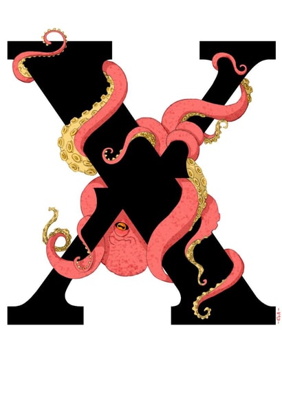 X typography Card 22858 created by Elia Sánchez MartÃn