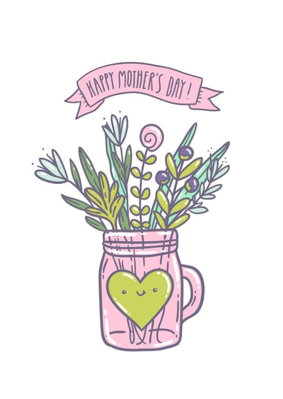 flowers mother Mothers Day Card 1184 created by Anna Alekseeva