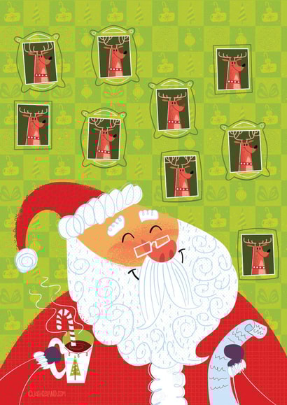 santa christmas Christmas Card 23036 created by Josh Cleland