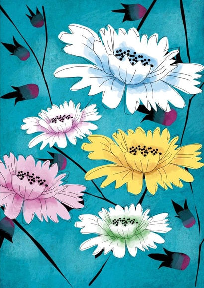 flower floral Mothers Day Card 23008 created by Annie Wilkinson