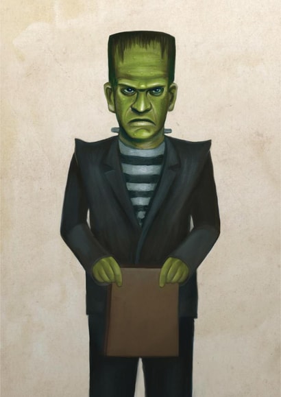 Halloween Frankenstein Card 23121 created by Jorge Mendez