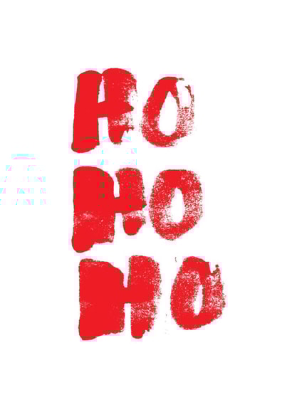 christmas typography Christmas Card 23167 created by David Delahunty