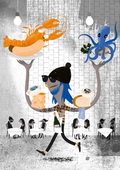 hipster restaurant Card 23354 created by Jens Magnusson