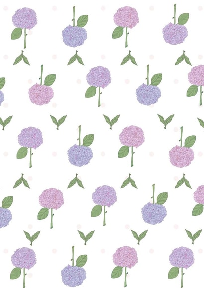 Hydrangea pinks Sympathy Card 23511 created by Lucy McDonald