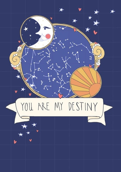 Destiny astrology Anniversary Card 23513 created by Lucy McDonald