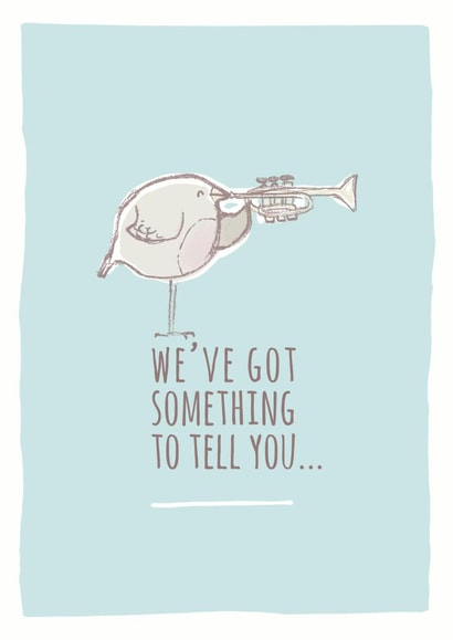 Announcement baby Pregnancy Card 1312 created by Kate Chesterton