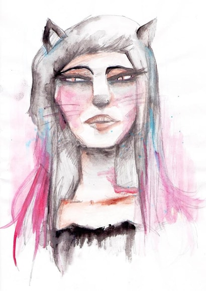 watercolour blanco Card 23573 created by Helene Hendrika