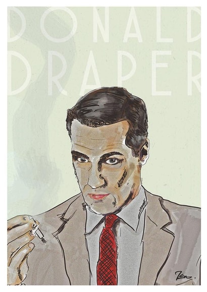 donald draper Card 23576 created by Helene Hendrika