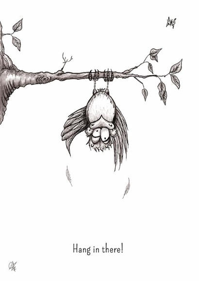 animillys bird Thinking of you Card 1274 created by Catherine Flynn