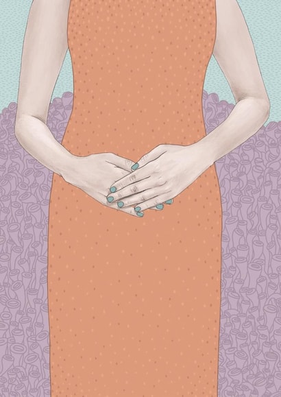 feminine woman Pregnancy Card 23560 created by Gaby D'Alessandro