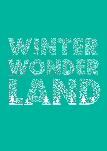 winter wonderland Christmas Card 23613 created by Faye Brown