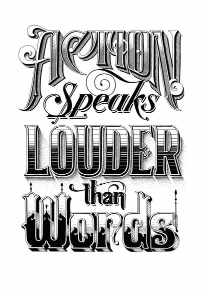 Type Typographic Just because... Card 23897 created by Tom Lane