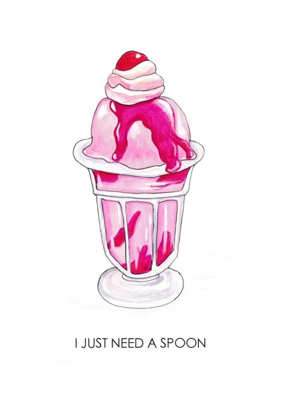 icecream pink Card 23440 created by Hannah Venables