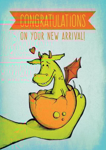 New Baby Dragon Congratulations Card created by Tami Boyce