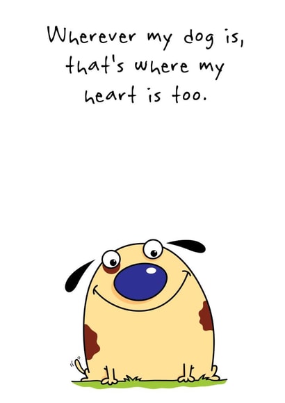 dog pet Just because Card 1504 created by Nick Diggory