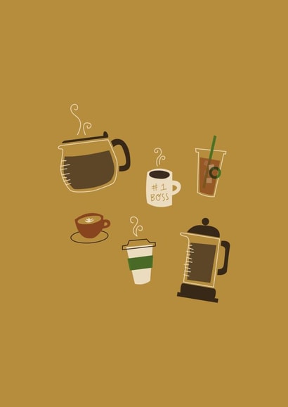 coffee latte Card 22773 created by Alisa Wismer