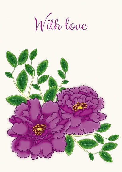 With love Thinking of you Card 24101 created by Lorraine Stylianou