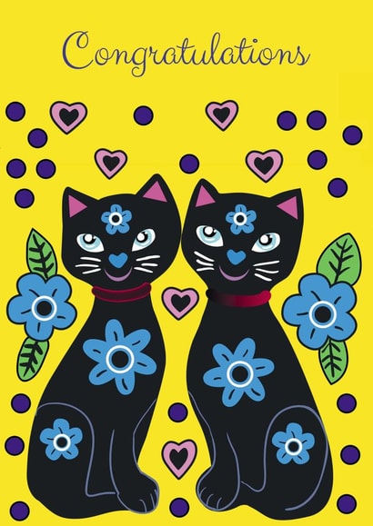 Congratulations black Congratulations Card 24110 created by Lorraine Stylianou