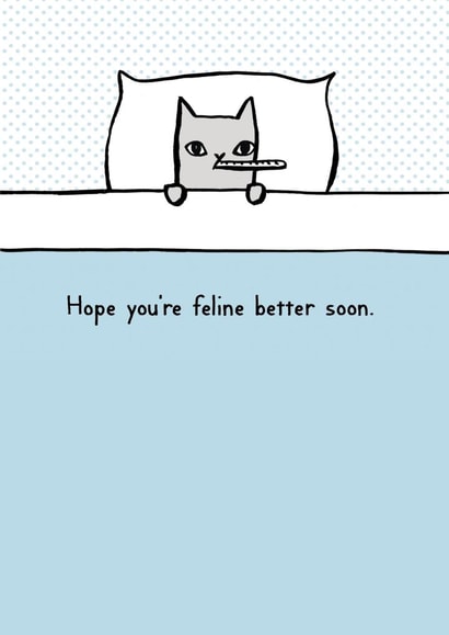cat cats Get Well Card 1621 created by Reigning Cats . . . and dogs
