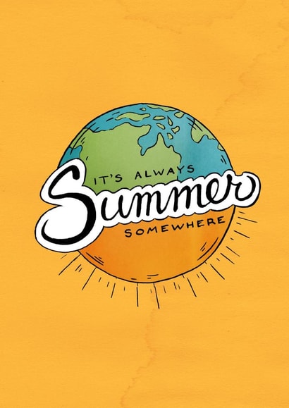 always summer Just because... Card 1361 created by K. Sekelsky
