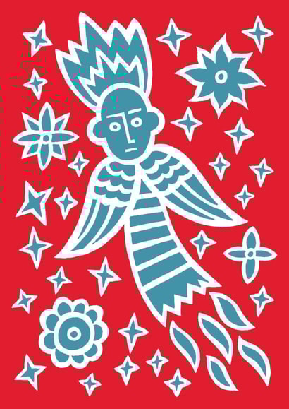 angel space Card 24199 created by Alan Rogerson
