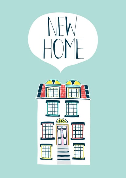Pretty Town House New Home Card - New Home created by Jessica Hogarth