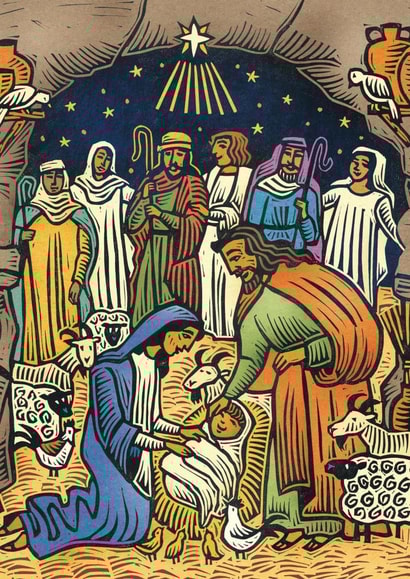 Xmas Holiday Faith Card 1768 created by Sue Todd