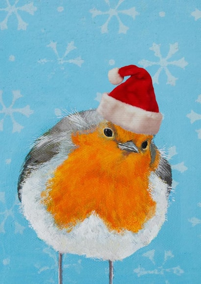 christmas robin Christmas Card 24392 created by Satty VerbArt