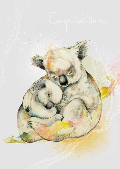 koala baby Congratulations Card 22781 created by Podessto