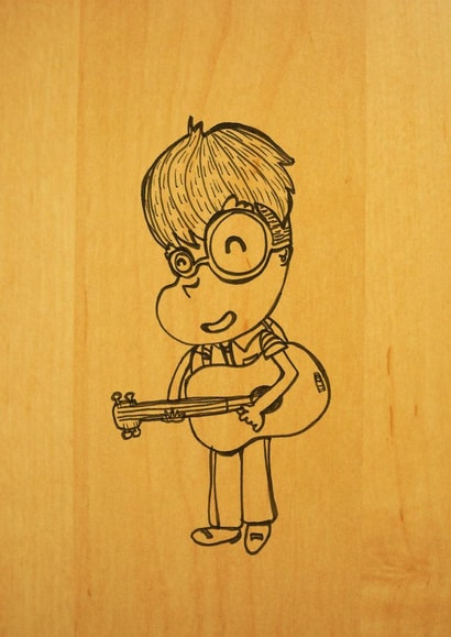 Acoustic guitar Card 22867 created by Chan Yi Jun