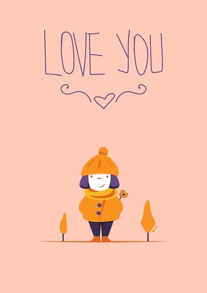 love girl Thinking of you Card 22774 created by Alex Grigoras