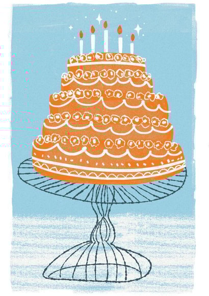 cake illustration Birthday Card 23825 created by Francisco Martins