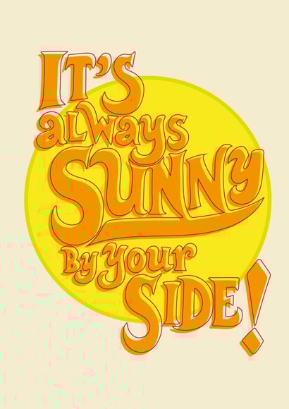 sunny side Love & Friendship Card 1009 created by David Bombai