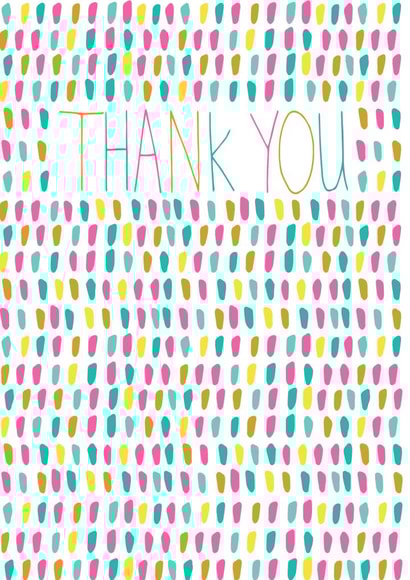 THANKS FEMALE Thank You Card 1670 created by Jessica Hogarth