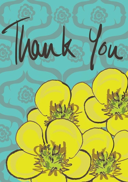 thanks grateful Thank You Card 22933 created by Higgledy Ink Illustration