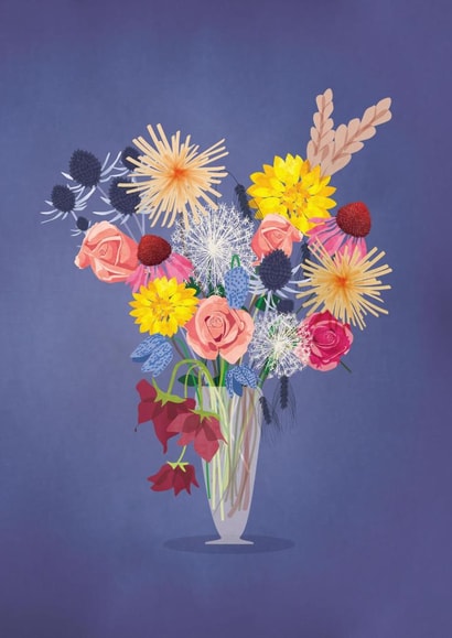 flowers celebreation Mothers Day Card 2229 created by Mie Frey Damgaard