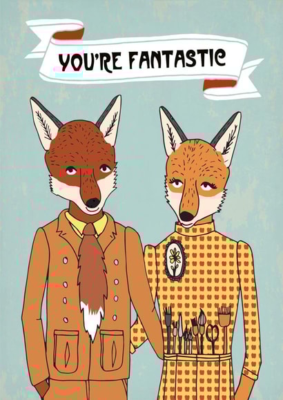 fox fantastic Valentines Day Card 2234 created by Paper Sparrow