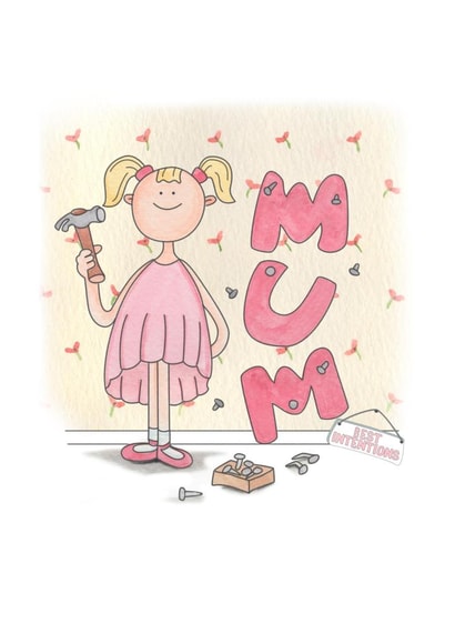 best intentions Mum Mothers Day Card 23307 created by Jane Peryer