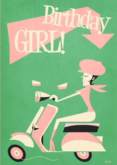 mod happy Birthday Card 23728 created by Daviz