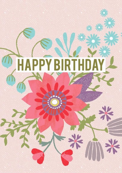 flower floral Birthday Card 2503 created by Mel Chadwick