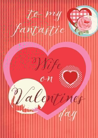 Valentines Floral Valentines Day Card 2394 created by Siobhan at april rose