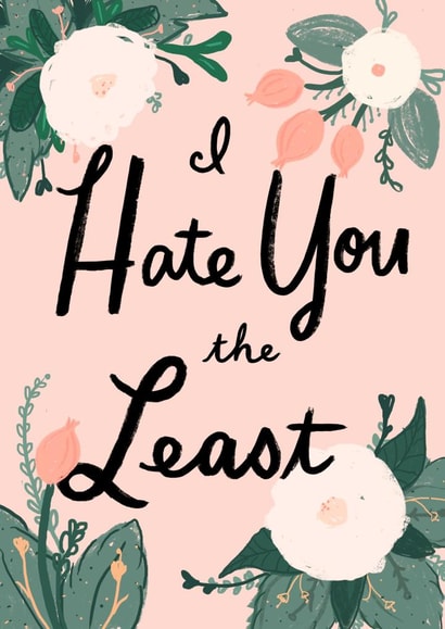 hate least Valentines Day Card 23049 created by Victoria Black