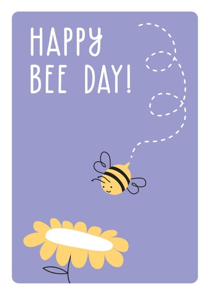 bee bees Birthday Card 2491 created by The Imagination Spot