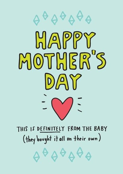 Happy Mother's Day From The Baby Card created by Angela Chick