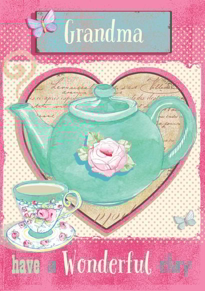 Tea Wonderful Mothers Day Card 25194 created by Siobhan at april rose