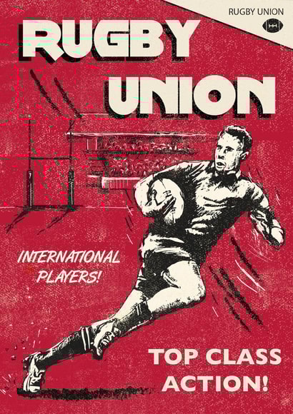 rugby sport Father's Day Card 2279 created by Rocket68