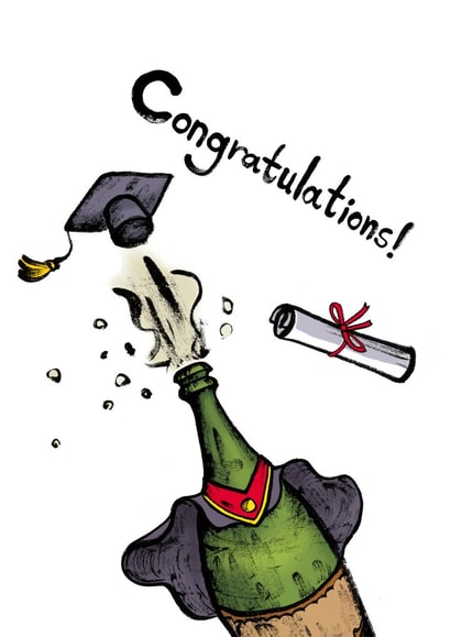 Chillout Friend Congratulations Card 1496 created by Happy Nut Creations