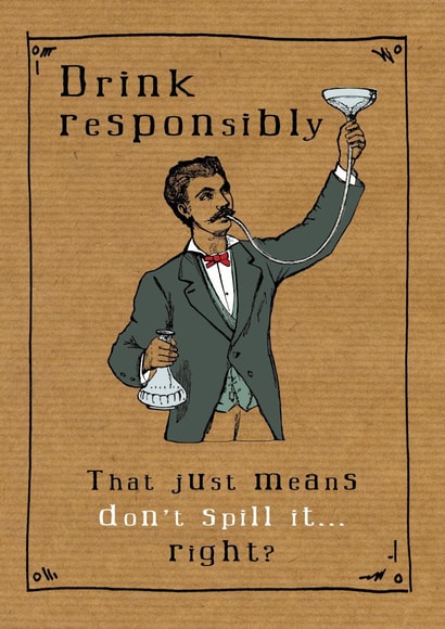 drink humour Congratulations Card 3095 created by JellynBean