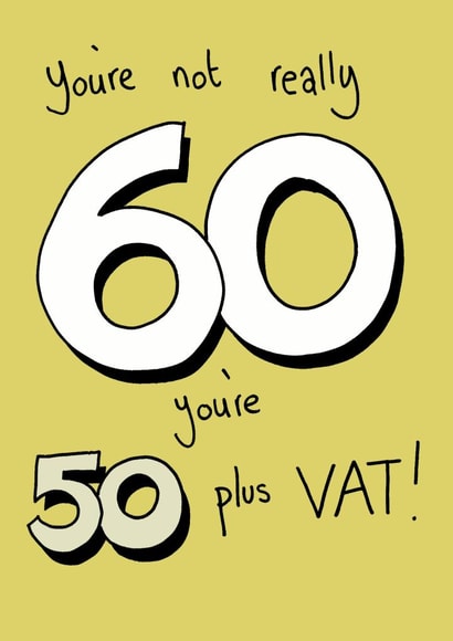 60 humour Birthday Card 3116 created by JellynBean