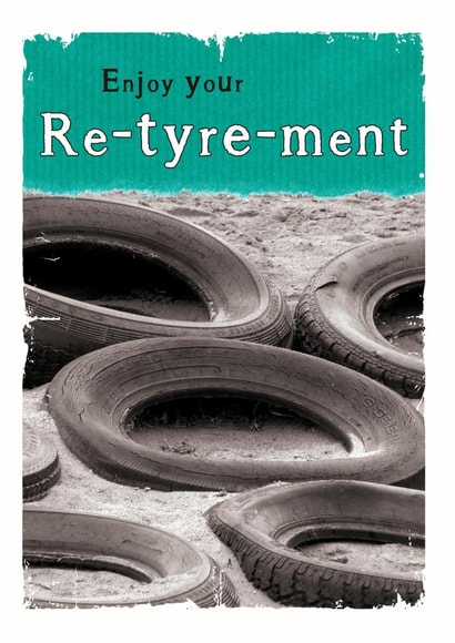 retirement pun Retirement Card 3117 created by JellynBean